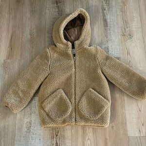 Zara Girls Teddy Coat Size 10
